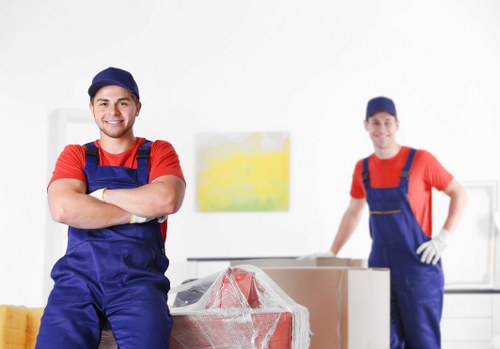 Warehouse safety scene with staff checking storage area procedures