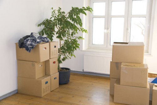 Furniture being loaded carefully for removals in Feltham